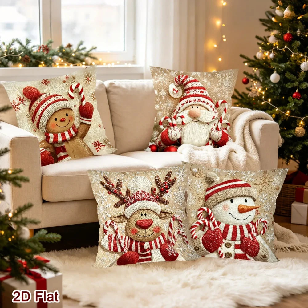 Cozy Christmas Throw Pillow Covers