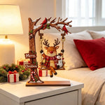 Wooden Santa Claus Christmas Tabletop Centerpiece