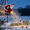 Luces LED de Navidad de Santa para jardín