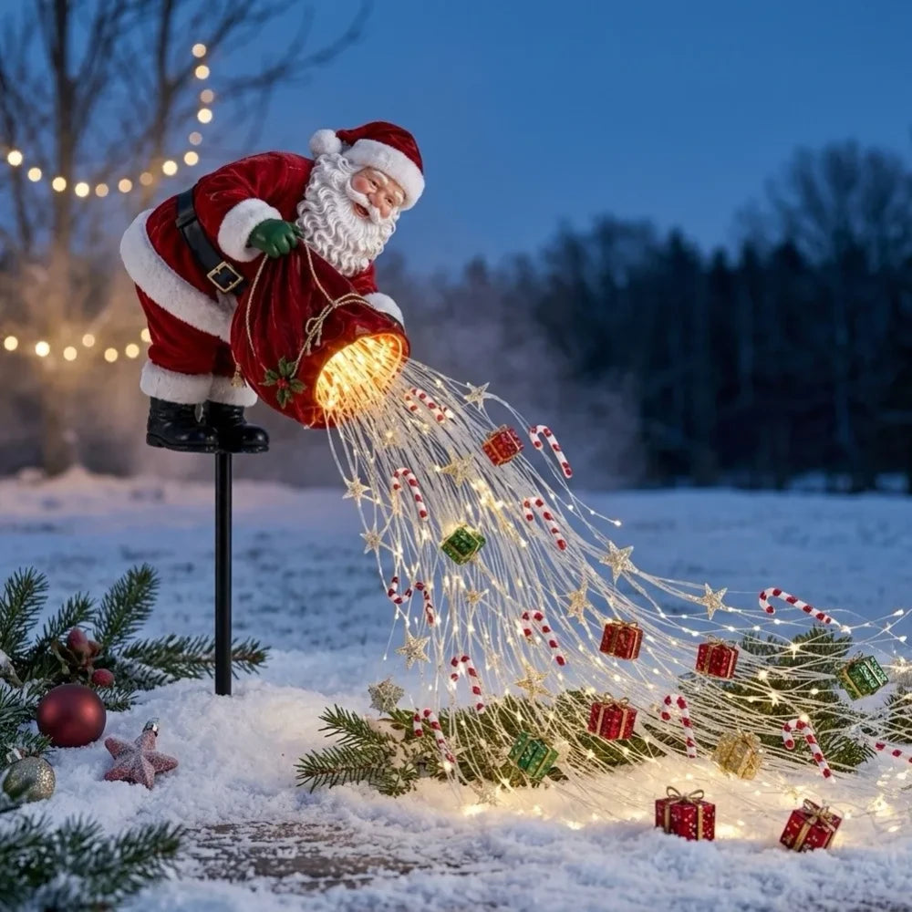 Santa LED Christmas Garden Lights