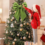 Grand nœud de Noël en velours
