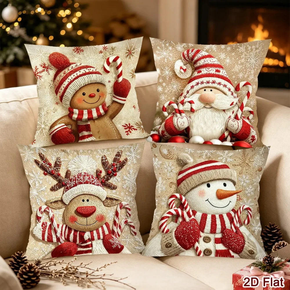 Cozy Christmas Throw Pillow Covers