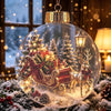 Transparent Acrylic Santa Claus Pendant