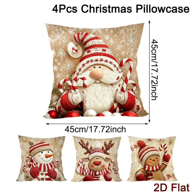 Cozy Christmas Throw Pillow Covers