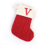 Knitted Alphabet Christmas Stockings