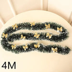 Green Metal Wire Christmas Tree Garland