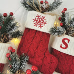 Knitted Alphabet Christmas Stockings