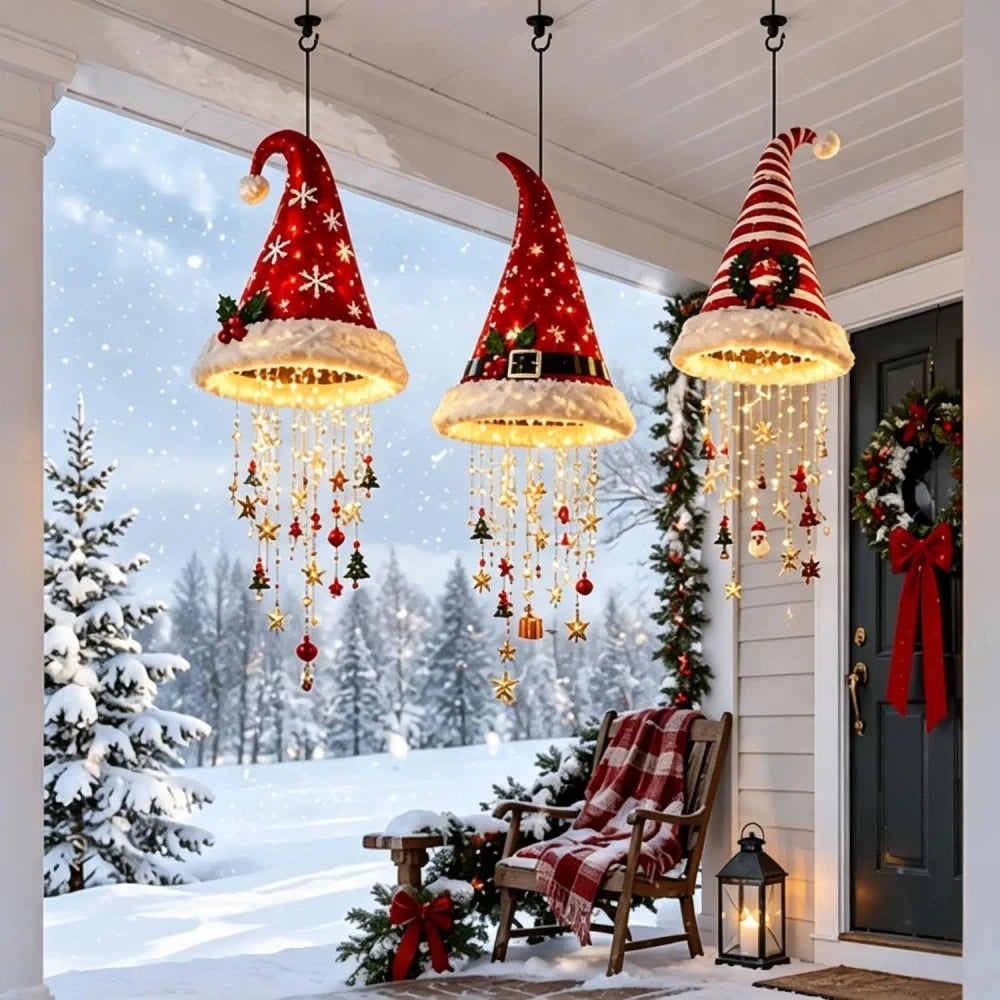 LED Santa Hat Hanging Light