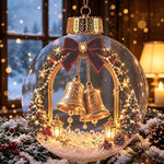 Transparent Acrylic Santa Claus Pendant