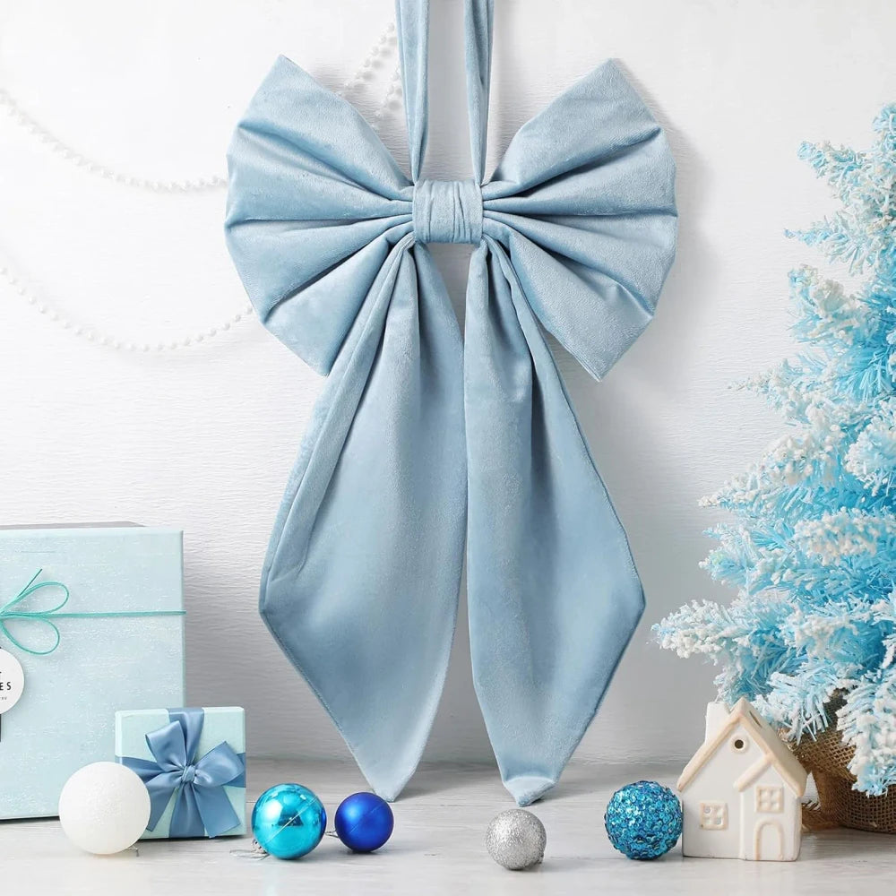 Large Velvet Christmas Tree Bow