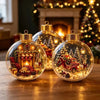 Transparent Acrylic Santa Claus Pendant