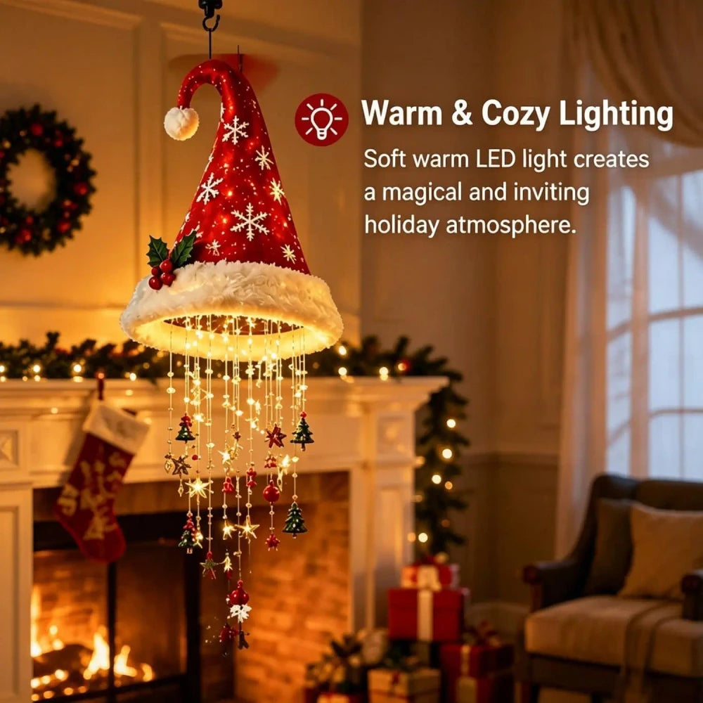 LED Santa Hat Hanging Light
