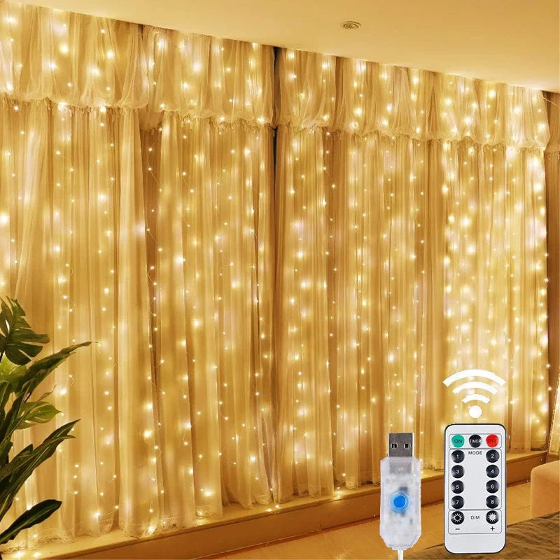 LED Curtain String Lights