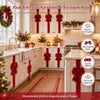 Red Velvet Christmas Cabinet Bows