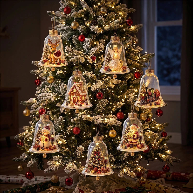 Full Collection Of Transparent Light Up Holiday Ornaments