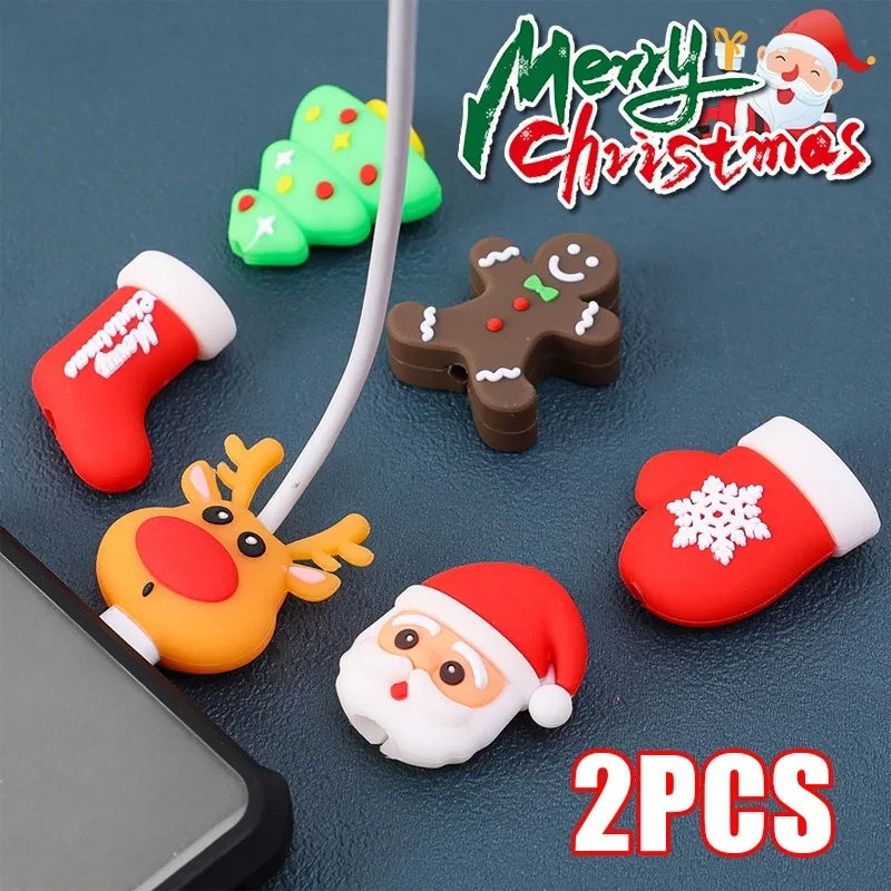 Christmas Silicone USB Cable Protector