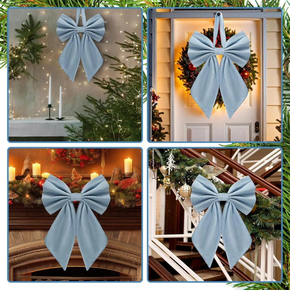 Large Velvet Christmas Tree Bow