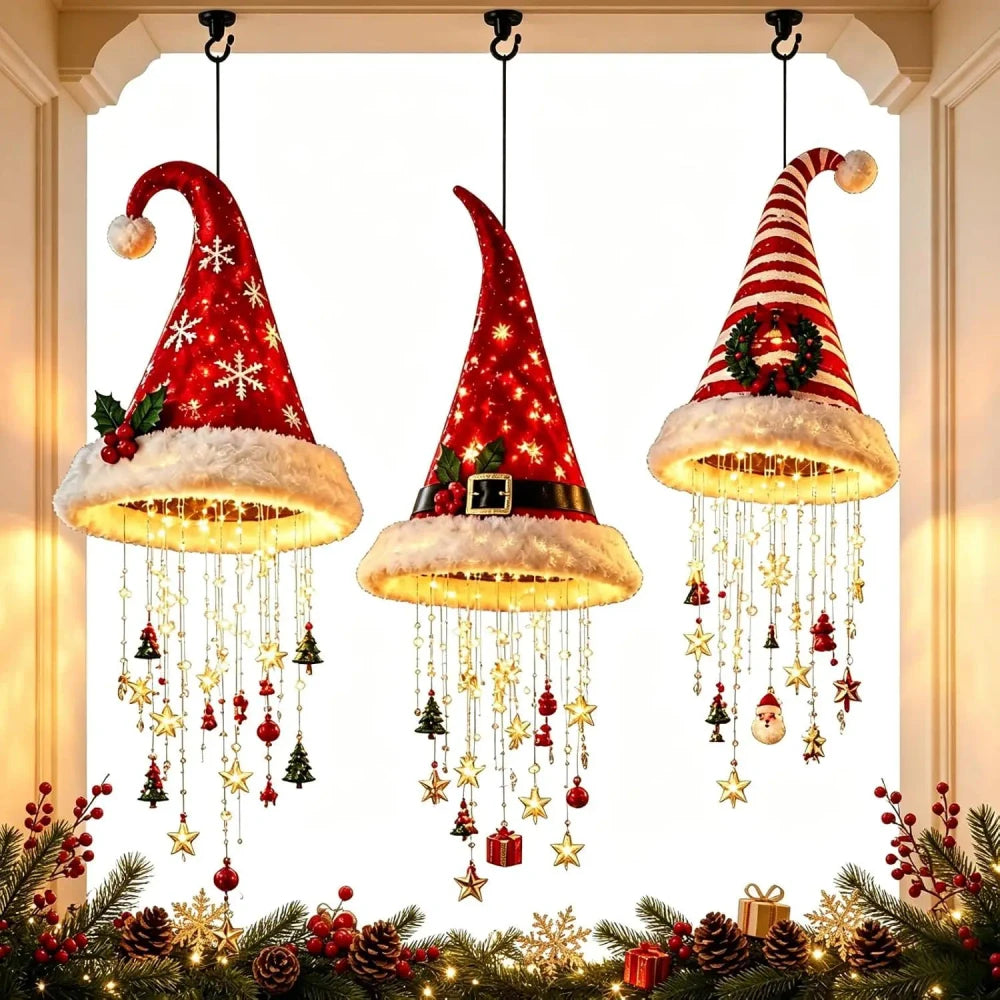 LED Santa Hat Hanging Light