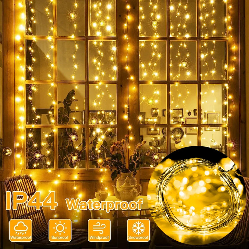 LED Curtain String Lights