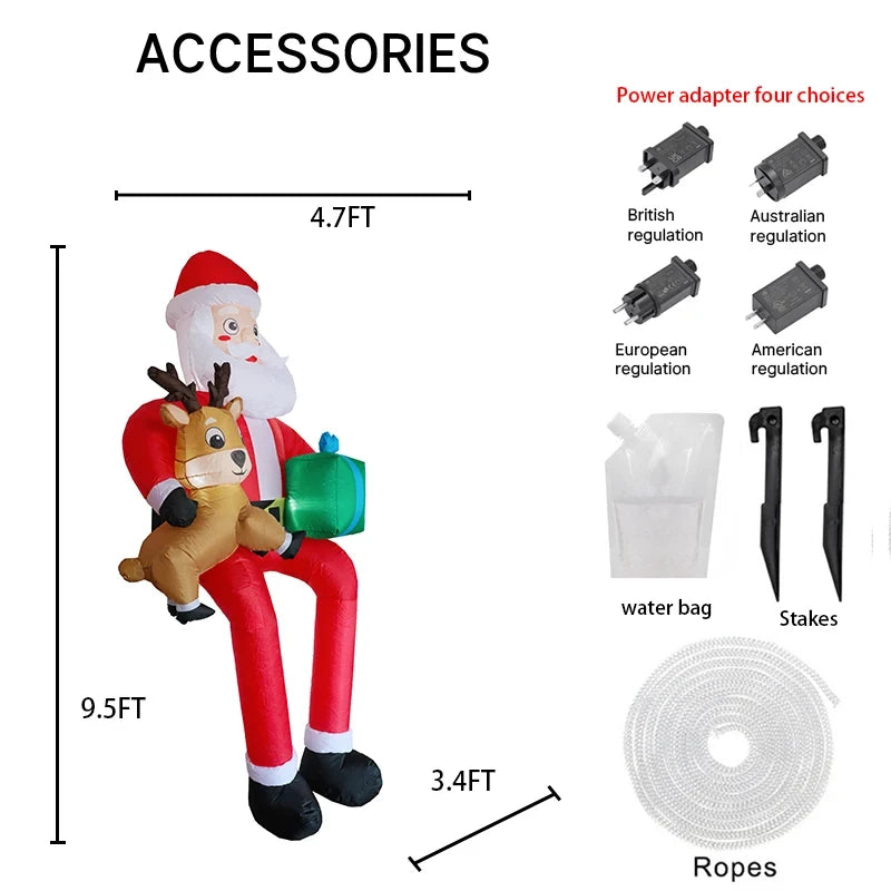 Inflatable Santa Claus Yard Decoration
