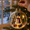 Transparent Acrylic Santa Claus Pendant
