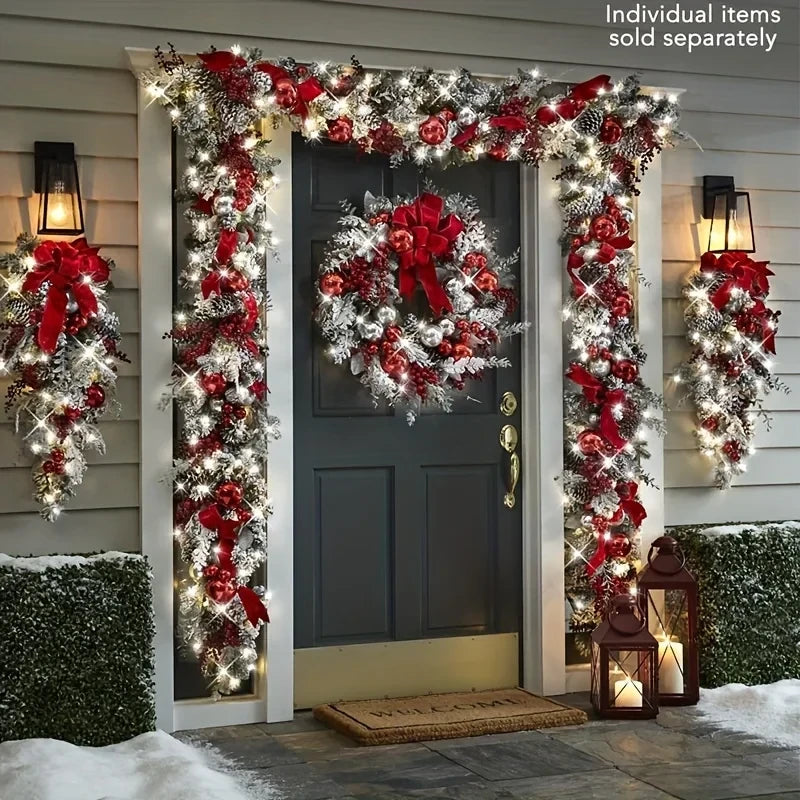Festive Holiday Christmas Wreath