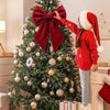 Grand nœud de Noël en velours
