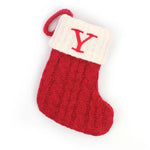 Knitted Alphabet Christmas Stockings