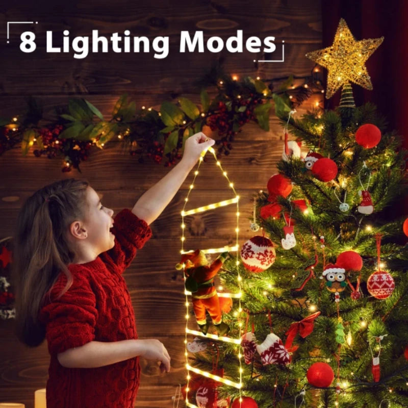 Climbing Santa Claus LED Ladder Light