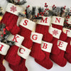 Knitted Alphabet Christmas Stockings