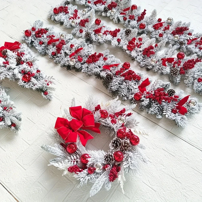 Festive Holiday Christmas Wreath