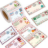 Santa Christmas Gift Tags Stickers