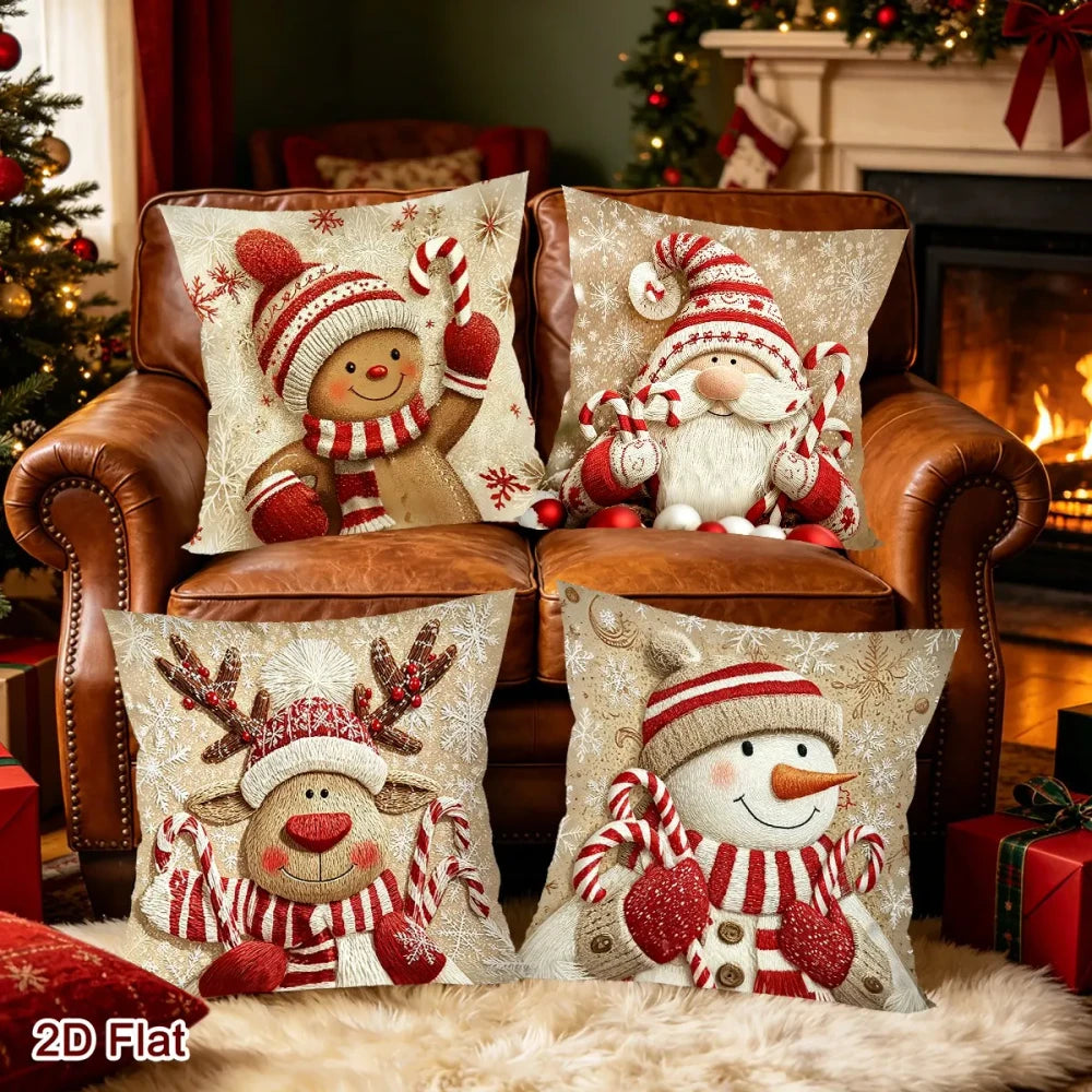 Cozy Christmas Throw Pillow Covers