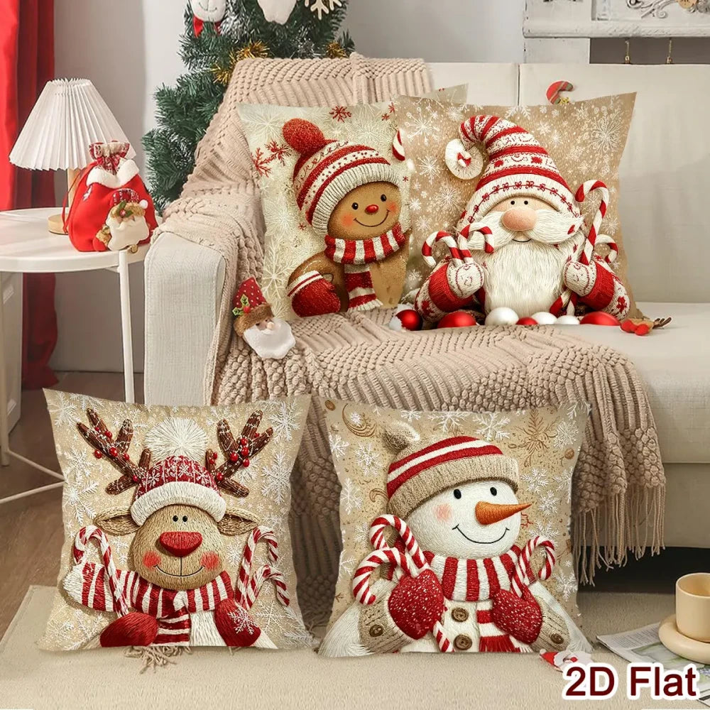 Cozy Christmas Throw Pillow Covers
