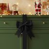 Red Velvet Christmas Cabinet Bows