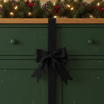 Red Velvet Christmas Cabinet Bows