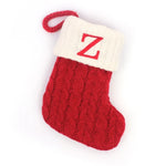 Knitted Alphabet Christmas Stockings