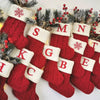 Knitted Alphabet Christmas Stockings