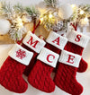 Knitted Alphabet Christmas Stockings